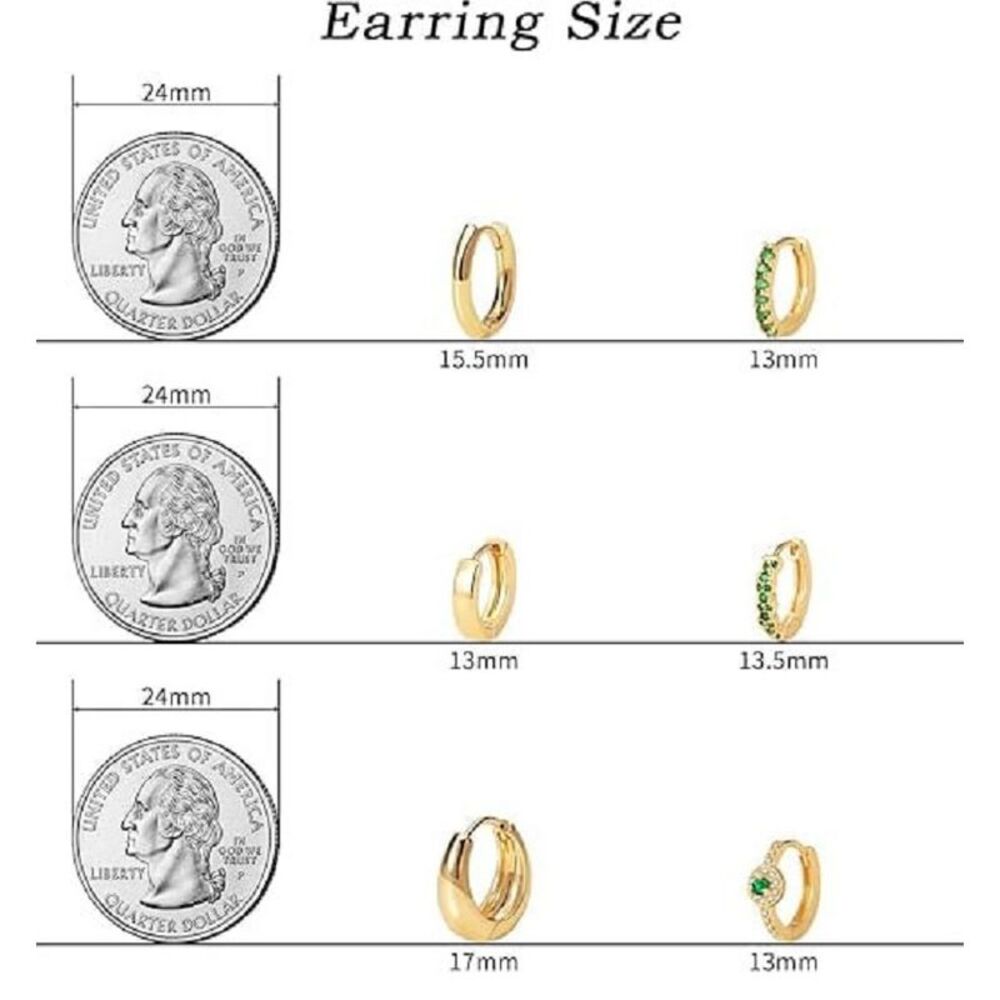 10k Yellow Gold & Rhodium Dolphin Hoop Earrings - image 5